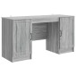 vidaXL Γραφείο Γκρι Sonoma 142,5 x 50 x 75 εκ. Επεξεργασμένο Ξύλο