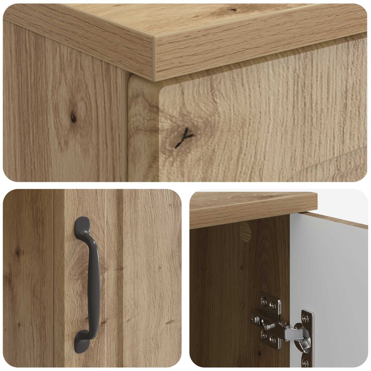 vidaXL Γραφείο Artisan Δρυς 142,5 x 50 x 75 εκ. Επεξεργασμένο Ξύλο