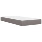 vidaXL Σκελετός κρεβατιού με στρώμα Taupe 80x 200 εκ. Πολυεστέρας