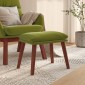 vidaXL Υποπόδιο Ανοιχτό Πράσινο 45x29,5x35 εκ. Βελούδινο