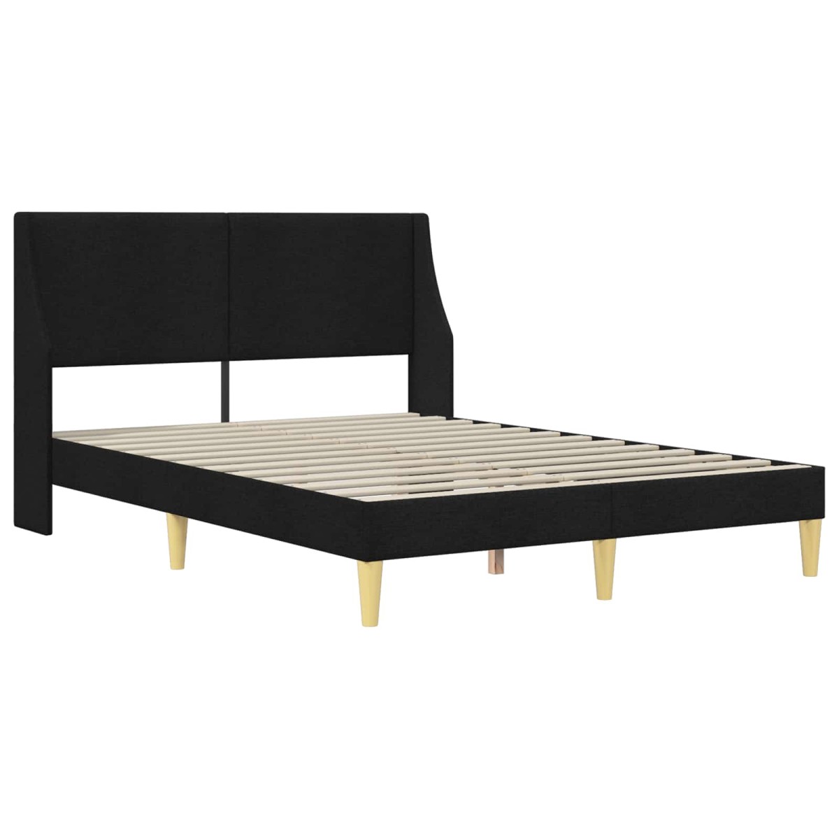 vidaXL Σκελετός κρεβατιού με στρώμα Μαύρο 120 x 190 cm Πολυεστέρας