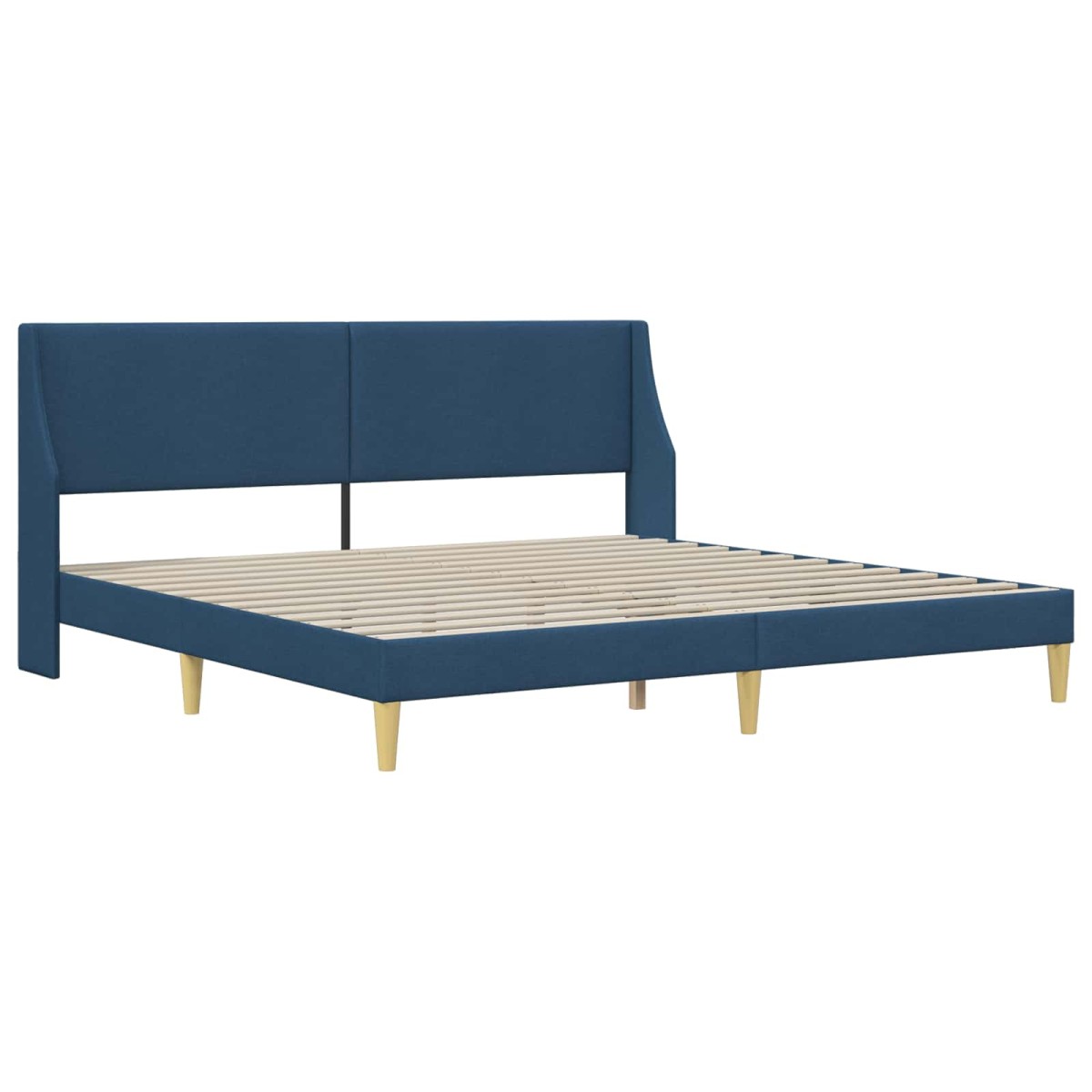vidaXL Σκελετός κρεβατιού με στρώμα Μπλε 180 x 200 cm Πολυεστέρας