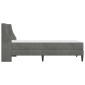 vidaXL Σκελετός κρεβατιού με στρώμα Σκούρο Γκρι 100 x 200 cm Βελούδο