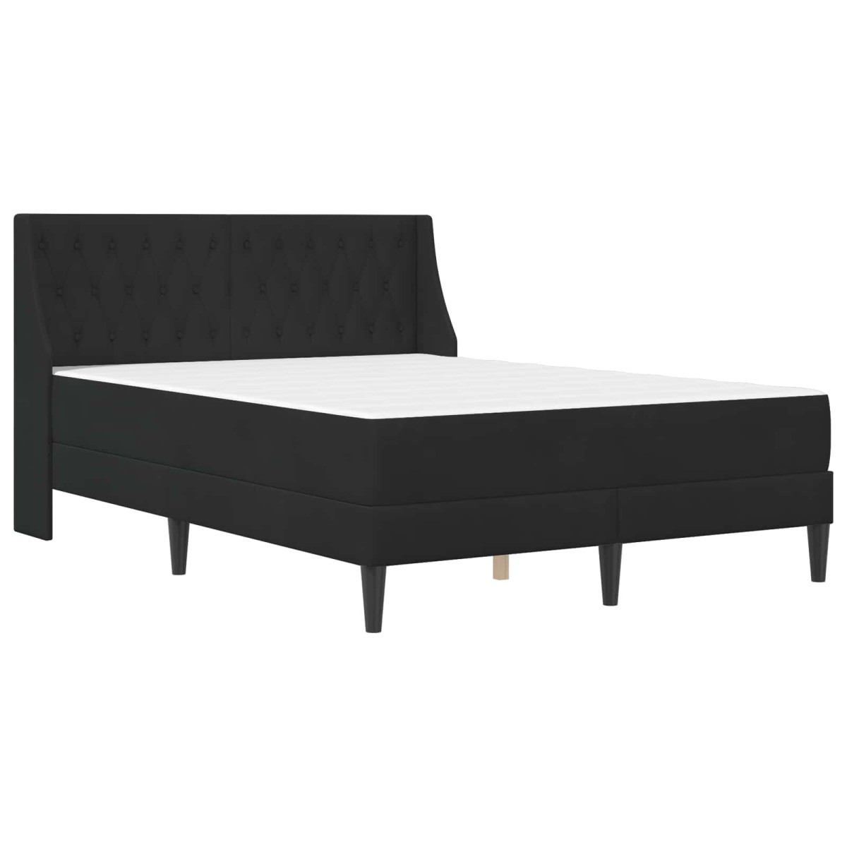 vidaXL Σκελετός κρεβατιού με στρώμα Μαύρο 120 x 190 cm Βελούδο