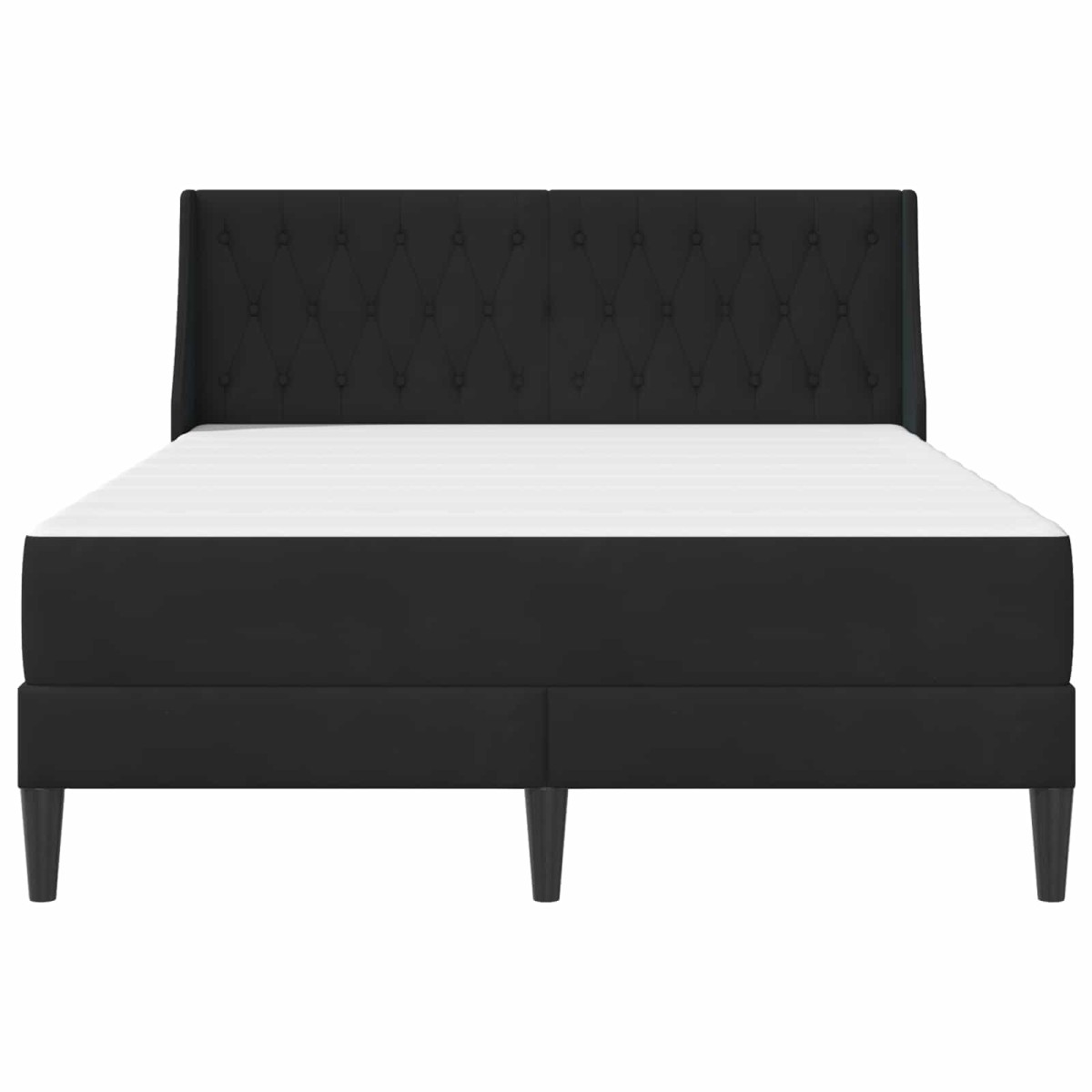vidaXL Σκελετός κρεβατιού με στρώμα Μαύρο 120 x 190 cm Βελούδο