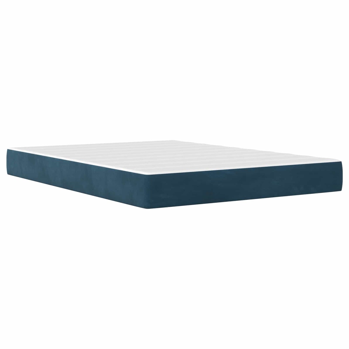 vidaXL Σκελετός κρεβατιού με στρώμα Μπλε 120 x 190 cm Βελούδο