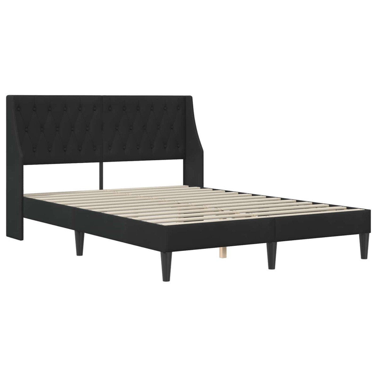 vidaXL Σκελετός κρεβατιού με στρώμα Μαύρο 180 x 200 cm Βελούδο
