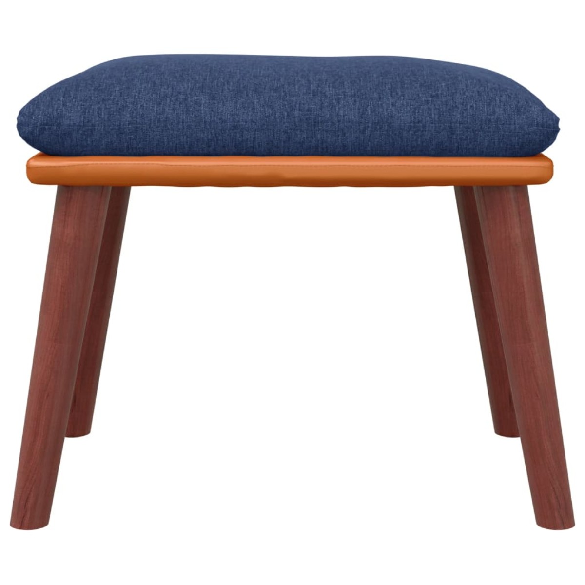 vidaXL Υποπόδιο Μπλε 45x29,5x35 εκ. Ύφασμα & Συνθετικό Δέρμα