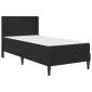 vidaXL Σκελετός κρεβατιού με στρώμα Μαύρο 100 x 200 cm Βελούδο