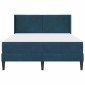 vidaXL Σκελετός κρεβατιού με στρώμα Μπλε 120 x 190 cm Βελούδο