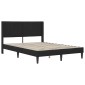vidaXL Σκελετός κρεβατιού με στρώμα Μαύρο 140 x 200 cm Βελούδο