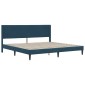 vidaXL Σκελετός κρεβατιού με στρώμα Μπλε 180 x 200 cm Βελούδο