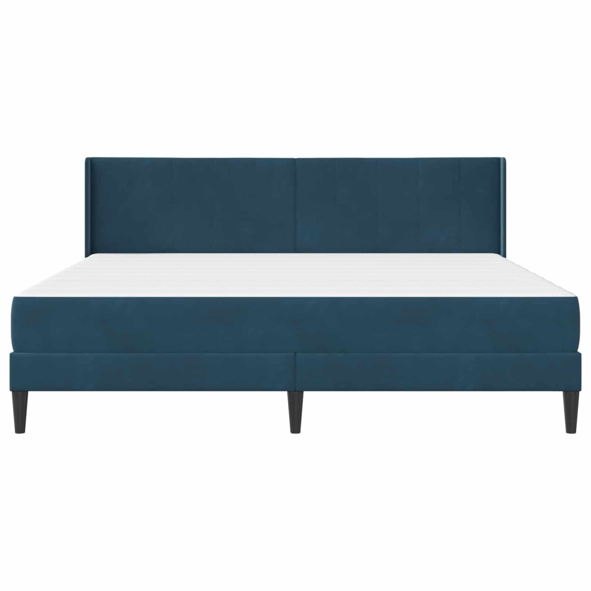 vidaXL Σκελετός κρεβατιού με στρώμα Μπλε 180 x 200 cm Βελούδο