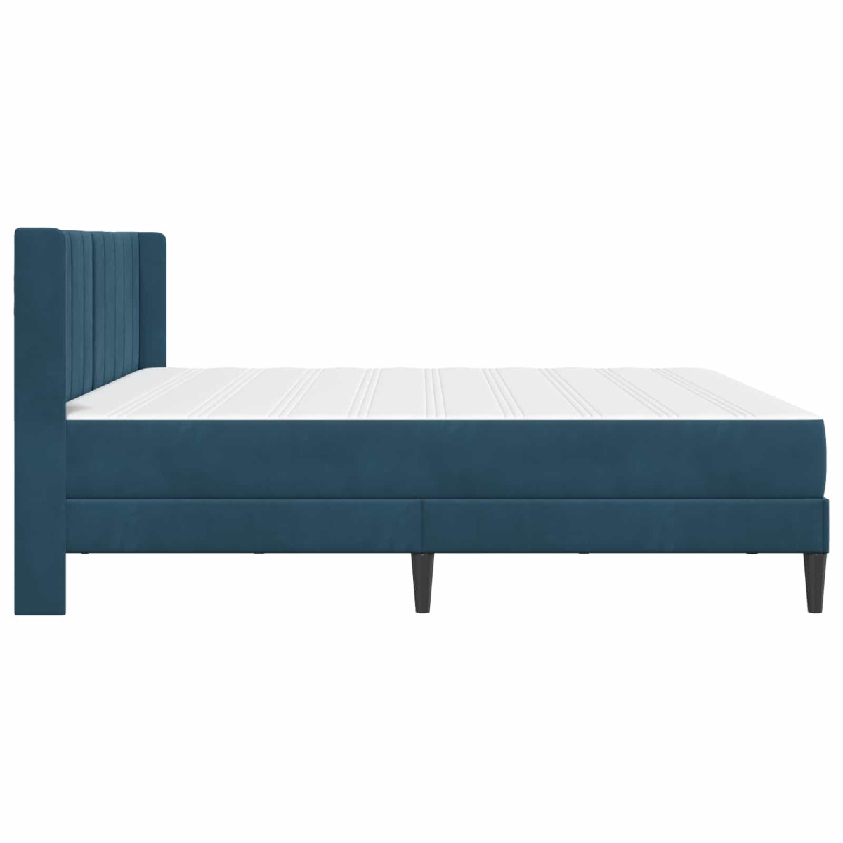 vidaXL Σκελετός κρεβατιού με στρώμα Μπλε 180 x 200 cm Βελούδο
