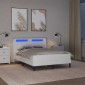 vidaXL Σκελετός κρεβατιού με στρώμα Λευκό 120 x 190 cm Τεχνητό Δέρμα