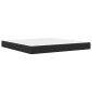 vidaXL Σκελετός κρεβατιού με στρώμα Μαύρο 180 x 200 cm Τεχνητό Δέρμα