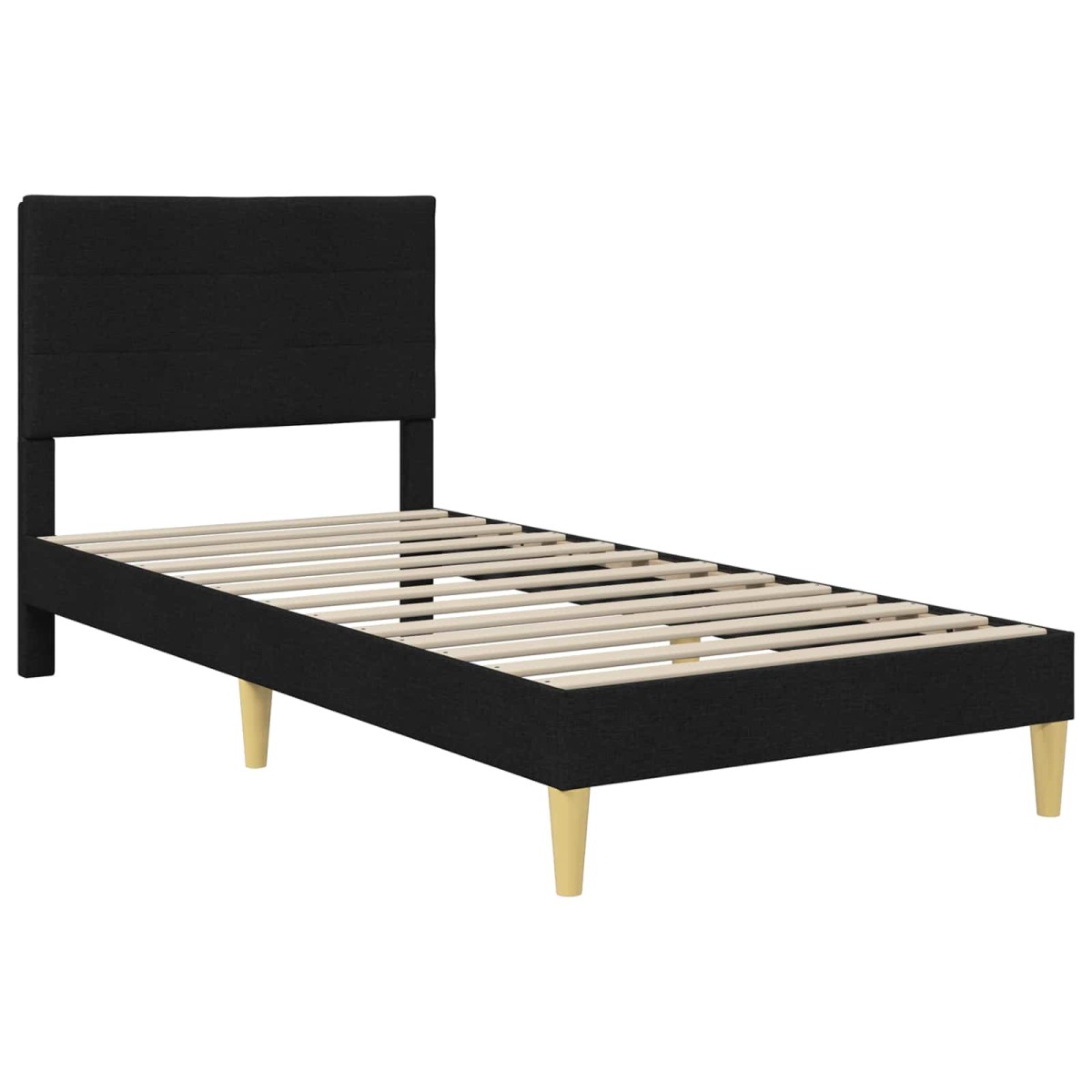 vidaXL Σκελετός Κρεβατιού Μαύρο 80 x 200 cm Πολυεστέρας