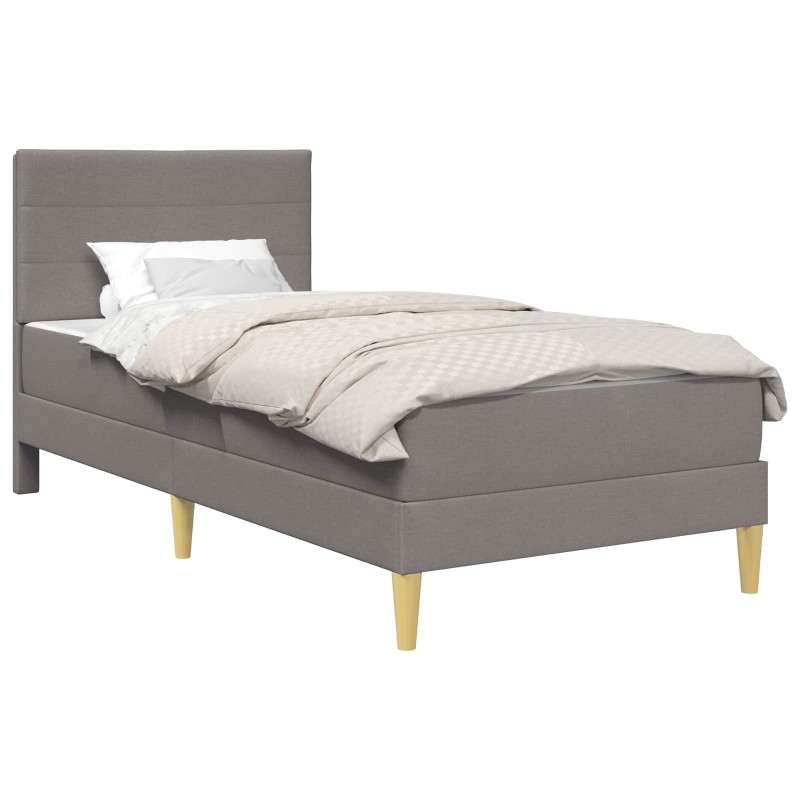 vidaXL Σκελετός Κρεβατιού Taupe 80 x 200 cm Πολυεστέρας