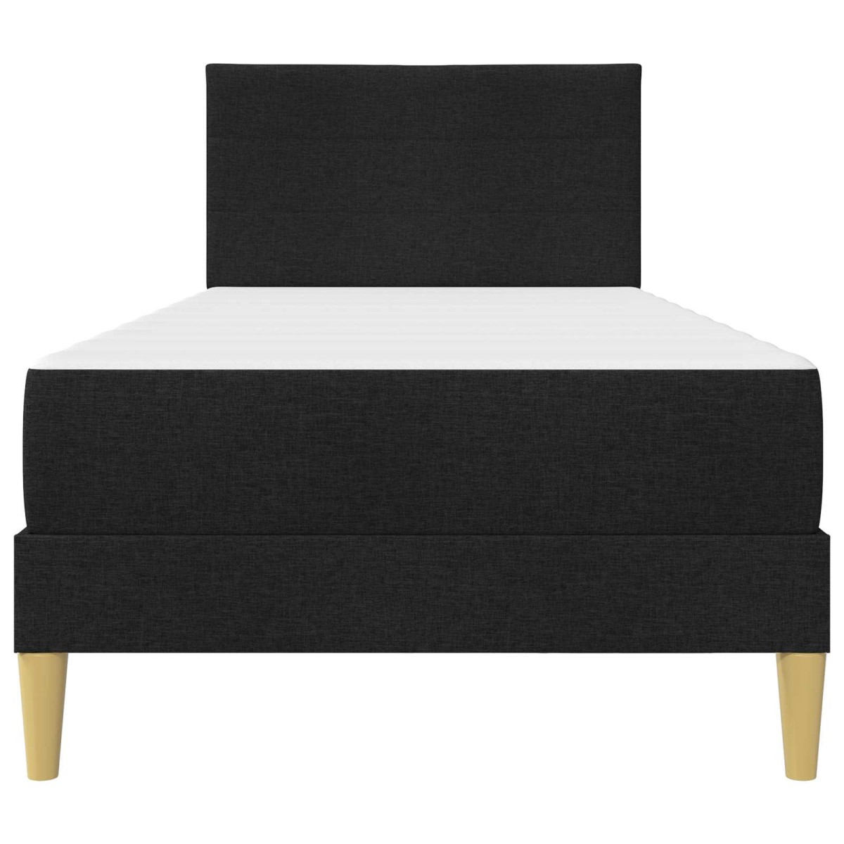 vidaXL Σκελετός Κρεβατιού Μαύρο 90 x 190 cm Πολυεστέρας