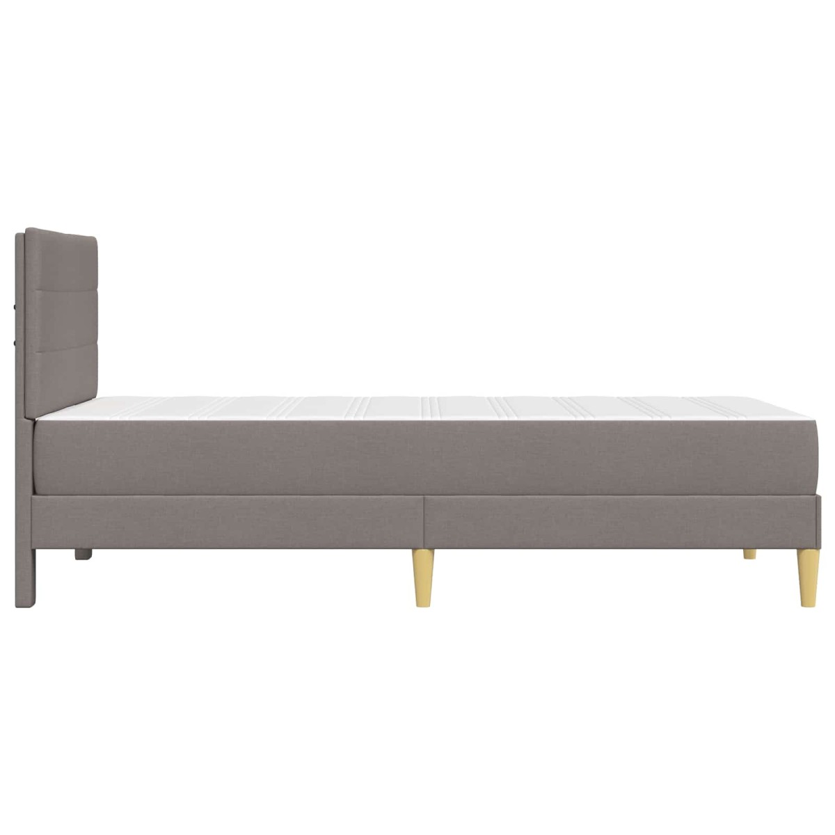 vidaXL Σκελετός Κρεβατιού Taupe 90 x 190 cm Πολυεστέρας