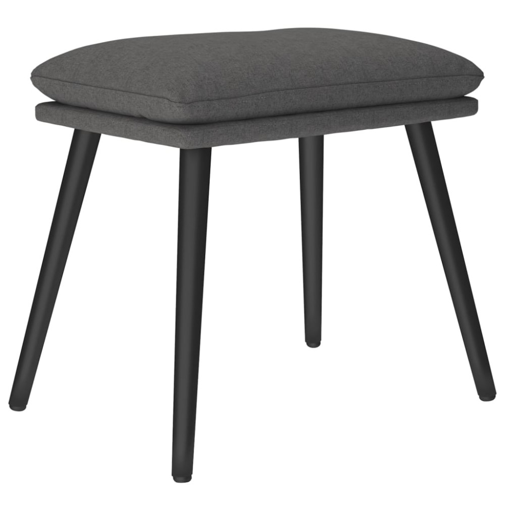 vidaXL Υποπόδιο Σκούρο Γκρι 45 x 29,5 x 35 εκ. Υφασμάτινο