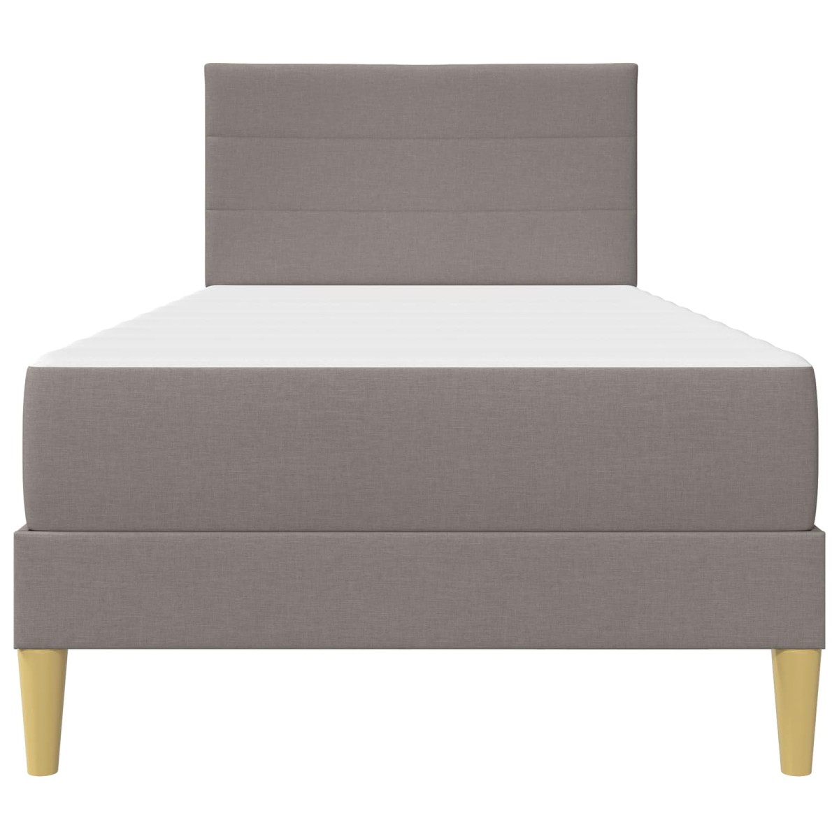 vidaXL Σκελετός Κρεβατιού Taupe 100 x 200 cm Πολυεστέρας