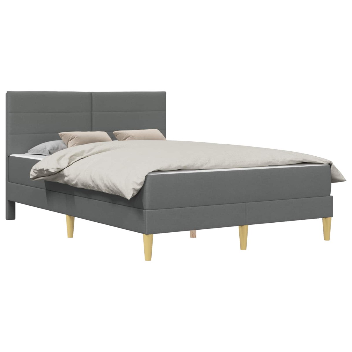 vidaXL Σκελετός Κρεβατιού Σκούρο Γκρι 120 x 190 cm Πολυεστέρας
