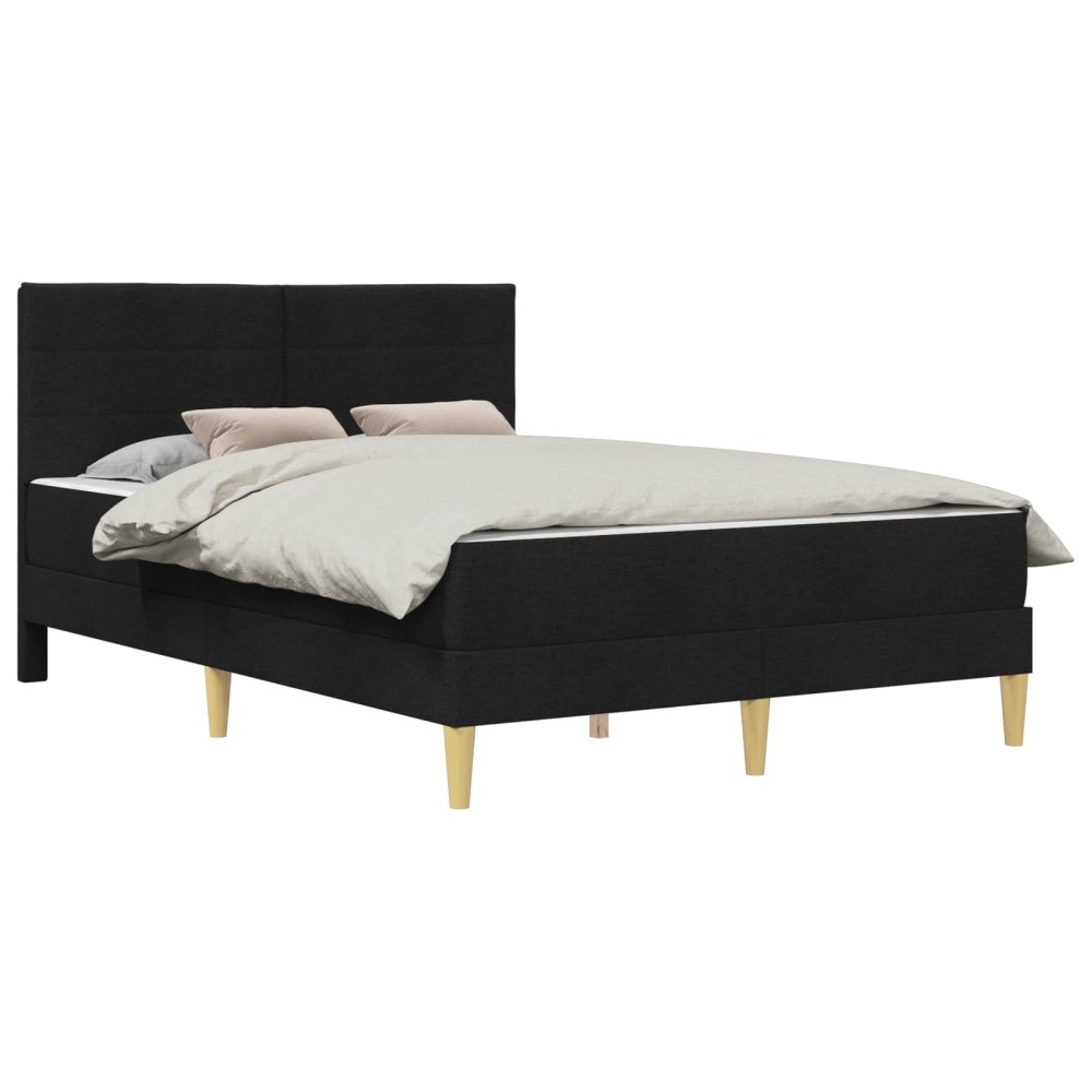 vidaXL Σκελετός Κρεβατιού Μαύρο 120 x 190 cm Πολυεστέρας