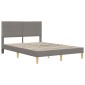 vidaXL Σκελετός Κρεβατιού Taupe 120 x 190 cm Πολυεστέρας