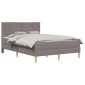 vidaXL Σκελετός Κρεβατιού Taupe 120 x 200 cm Πολυεστέρας