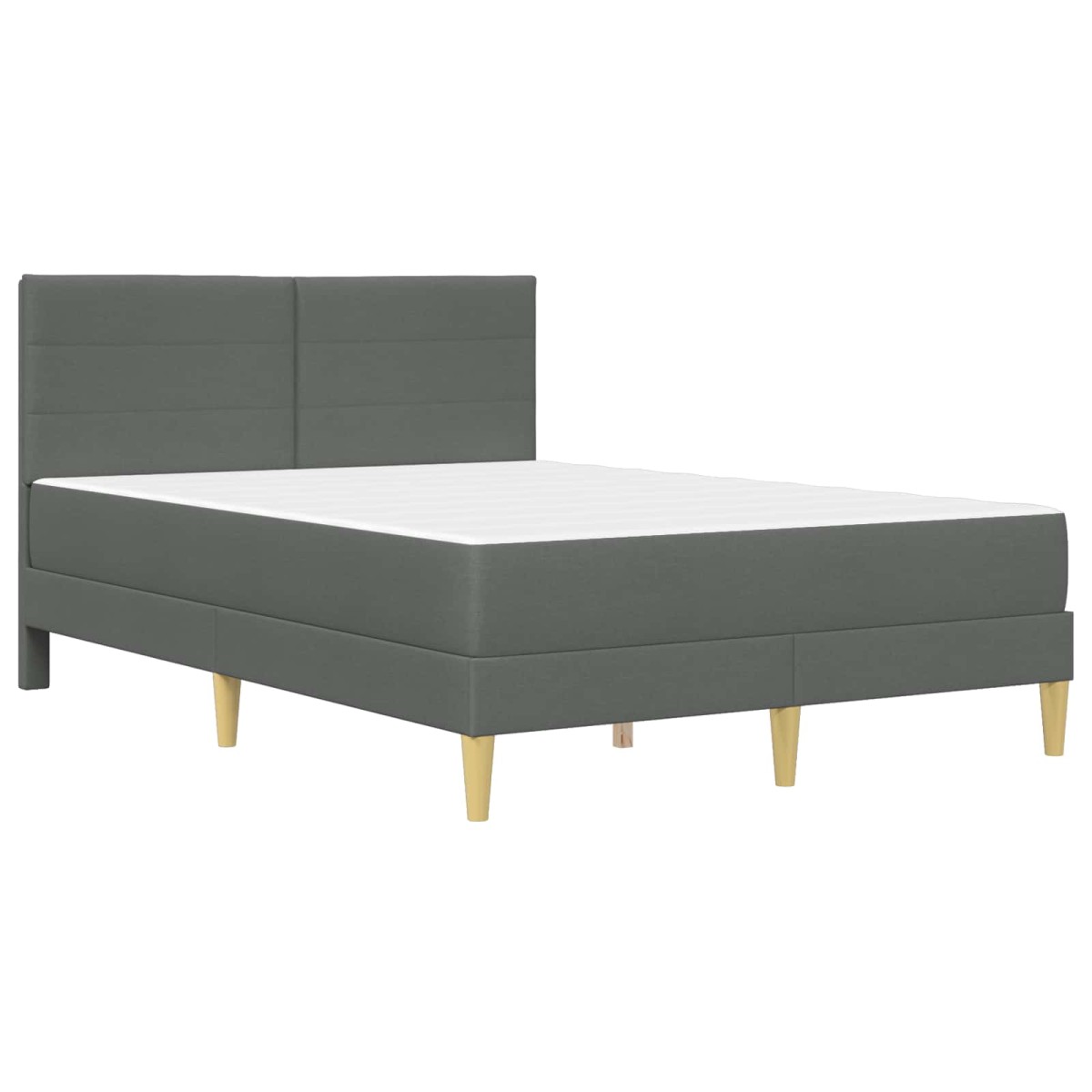 vidaXL Σκελετός Κρεβατιού Σκούρο Γκρι 140 x 190 cm Πολυεστέρας