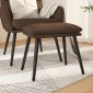 vidaXL Υποπόδιο Καφέ 45 x 29,5 x 35 εκ. Υφασμάτινο