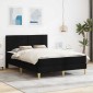 vidaXL Σκελετός Κρεβατιού Μαύρο 140 x 200 cm Πολυεστέρας