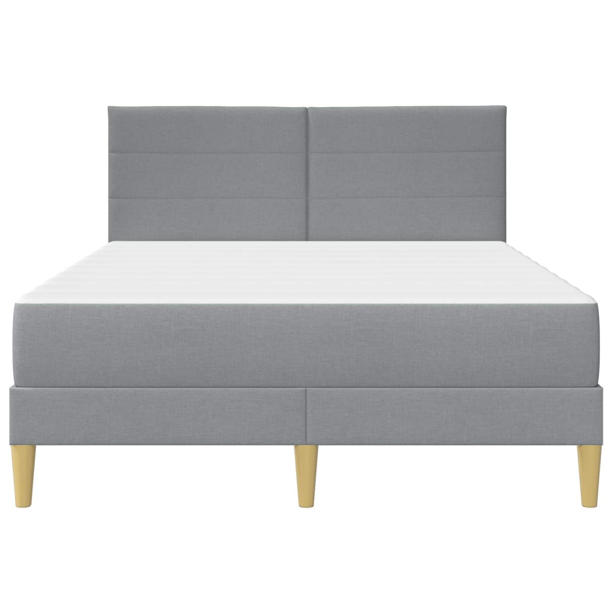 vidaXL Σκελετός Κρεβατιού Ανοιχτό γκρι 160 x 200 cm Πολυεστέρας