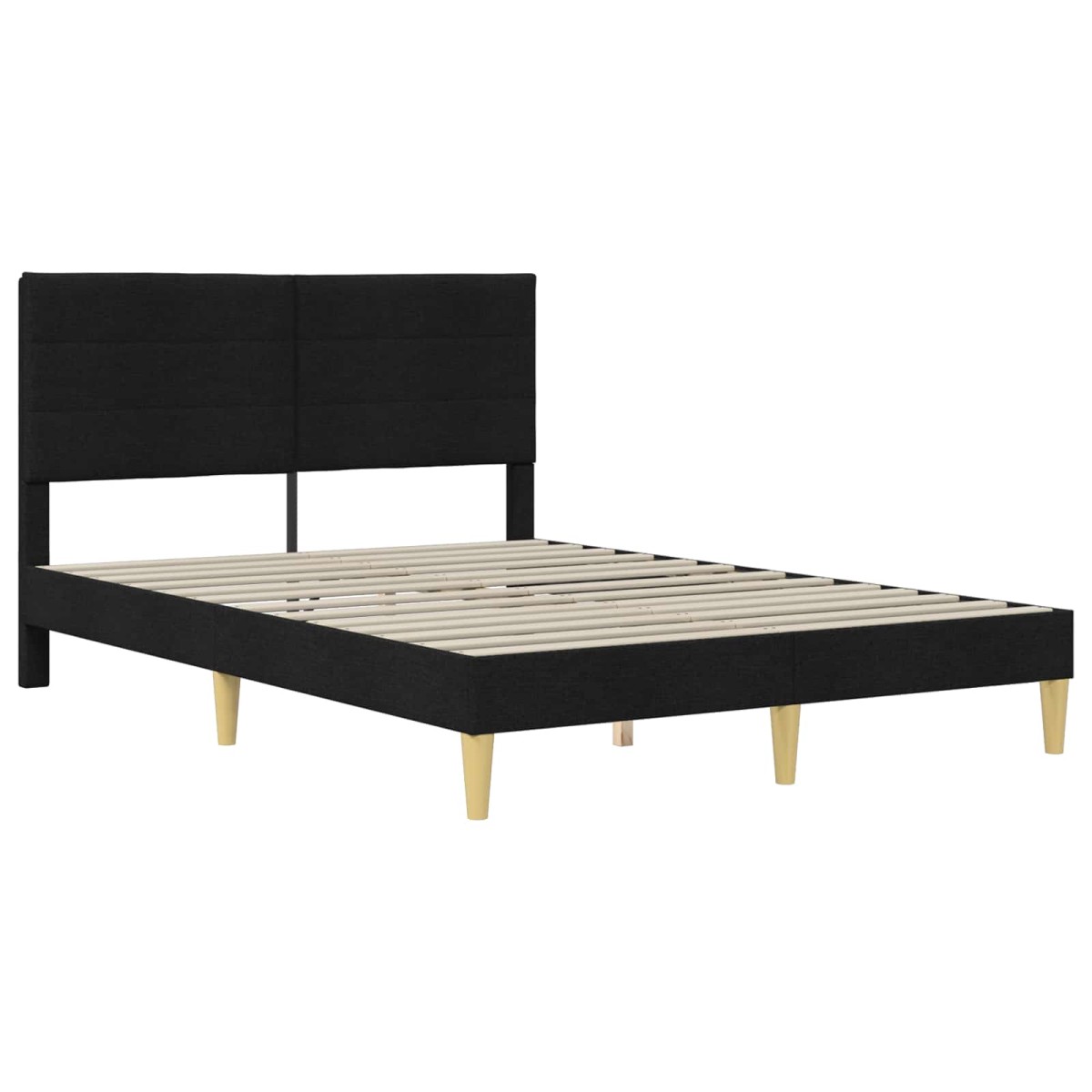 vidaXL Σκελετός Κρεβατιού Μαύρο 160 x 200 cm Πολυεστέρας