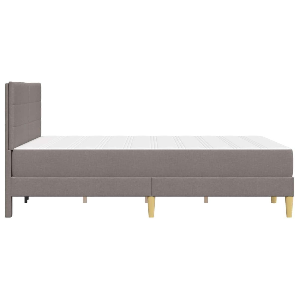 vidaXL Σκελετός Κρεβατιού Taupe 160 x 200 cm Πολυεστέρας