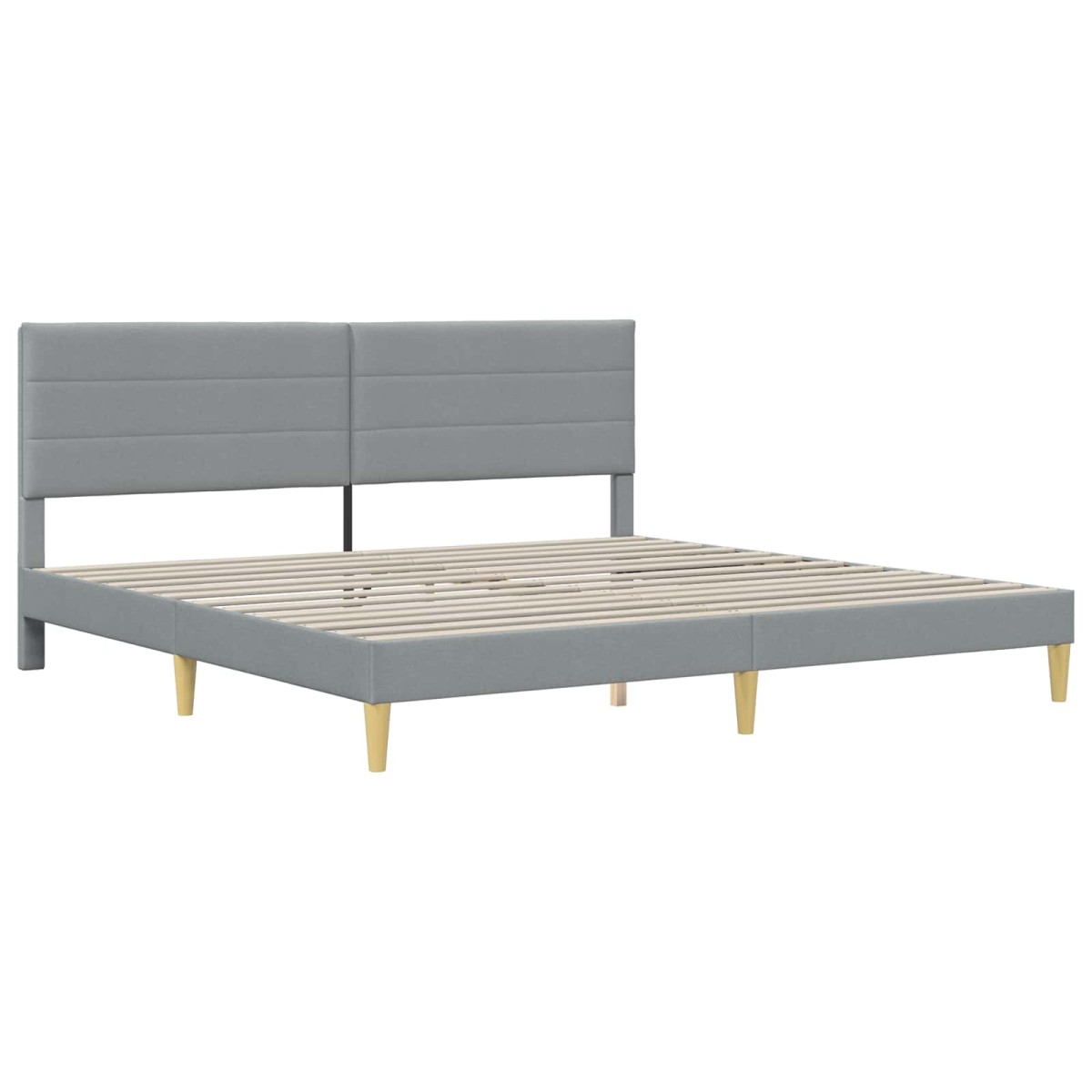 vidaXL Σκελετός Κρεβατιού Ανοιχτό γκρι 180 x 200 cm Πολυεστέρας