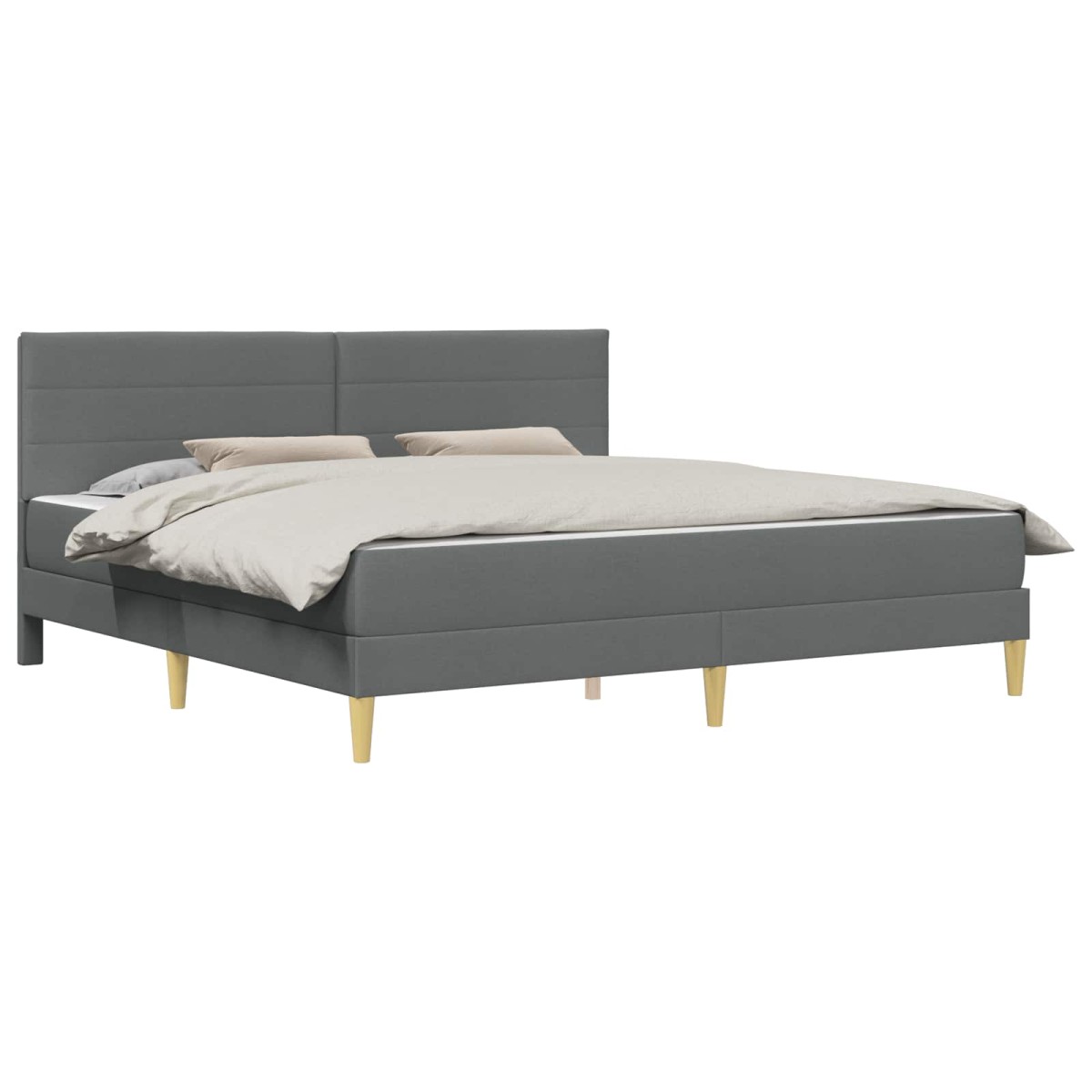 vidaXL Σκελετός Κρεβατιού Σκούρο Γκρι 180 x 200 cm Πολυεστέρας