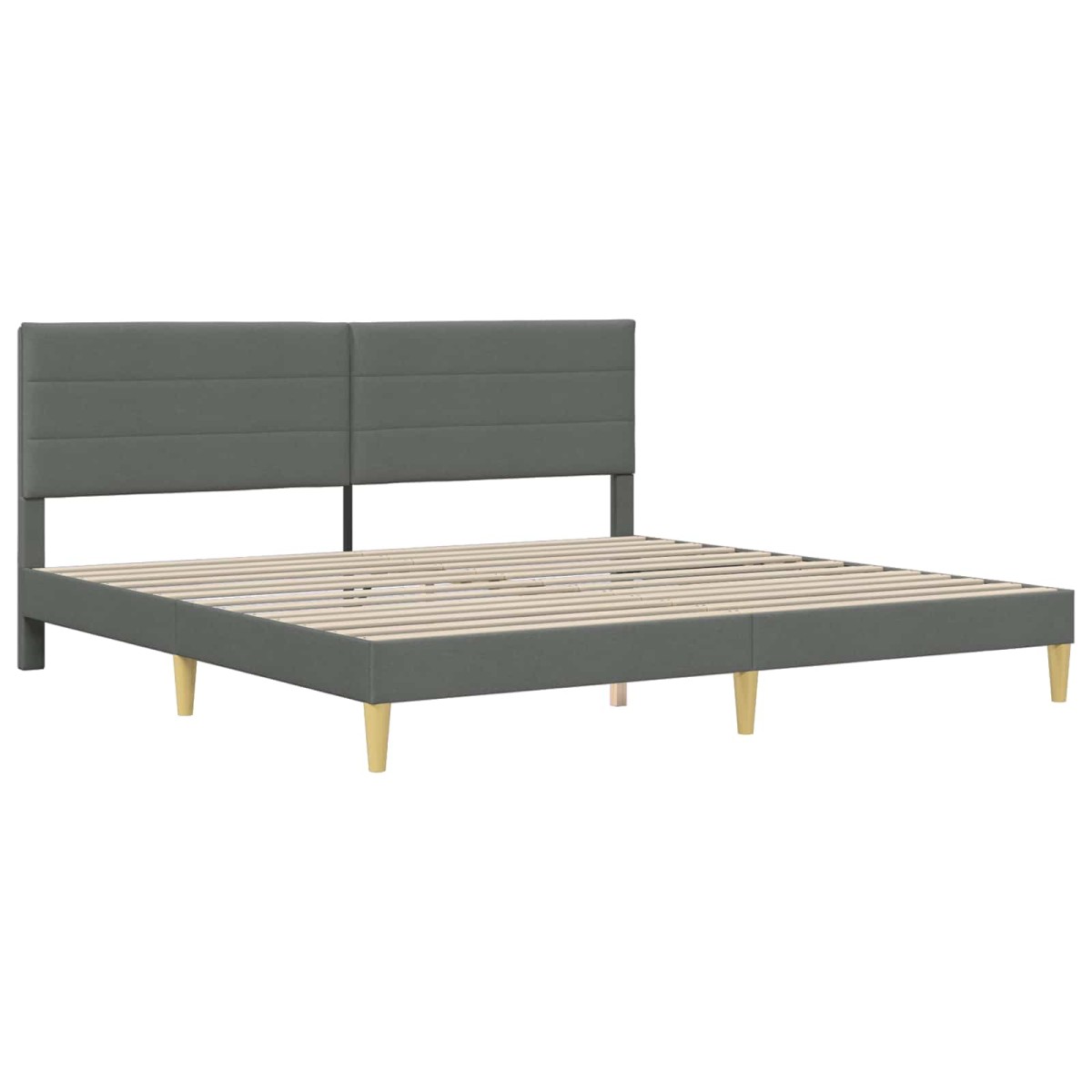 vidaXL Σκελετός Κρεβατιού Σκούρο Γκρι 180 x 200 cm Πολυεστέρας