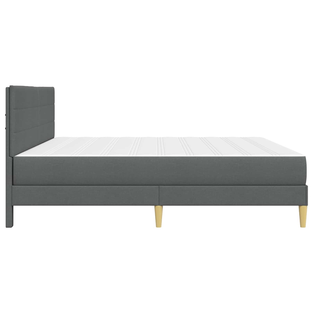 vidaXL Σκελετός Κρεβατιού Σκούρο Γκρι 180 x 200 cm Πολυεστέρας