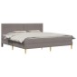 vidaXL Σκελετός Κρεβατιού Taupe 180 x 200 cm Πολυεστέρας