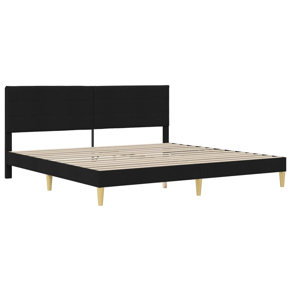 vidaXL Σκελετός Κρεβατιού Μαύρο 200 x 200 cm Πολυεστέρας