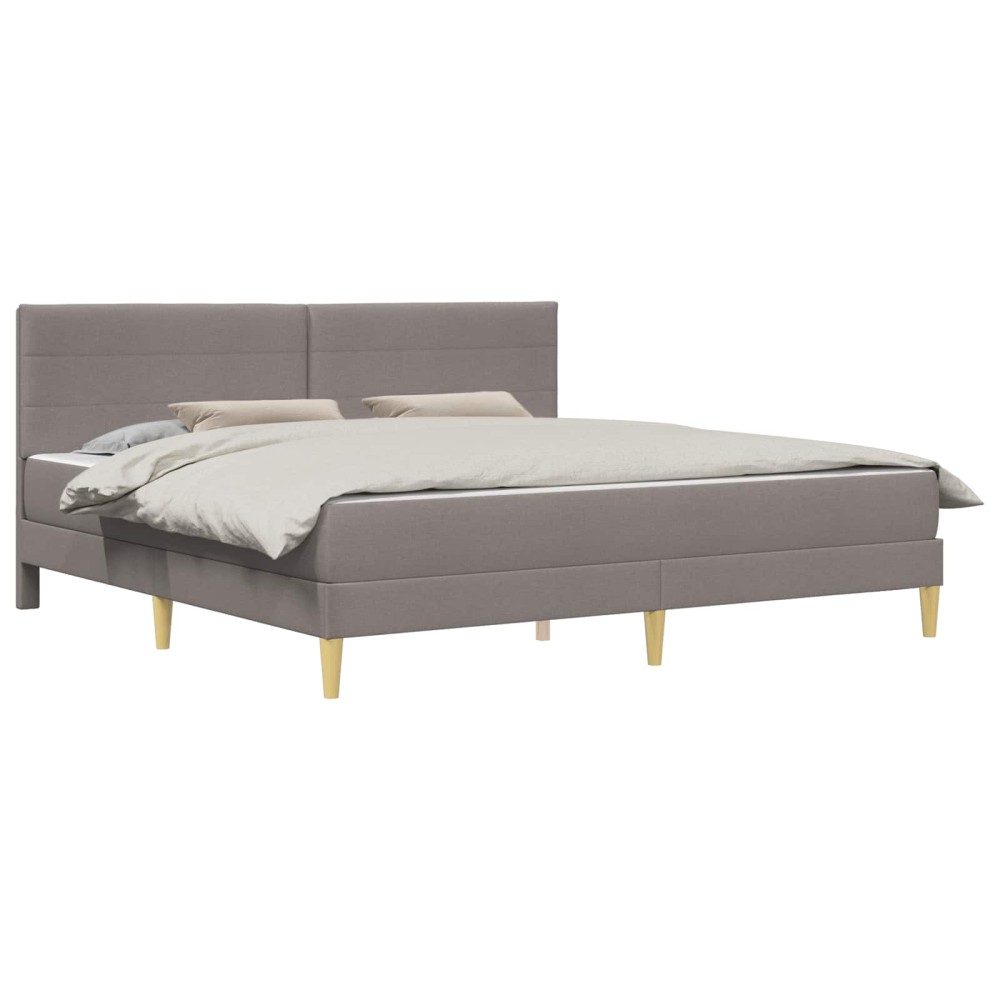 vidaXL Σκελετός Κρεβατιού 200 x 200 cm Taupe