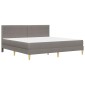 vidaXL Σκελετός Κρεβατιού 200 x 200 cm Taupe