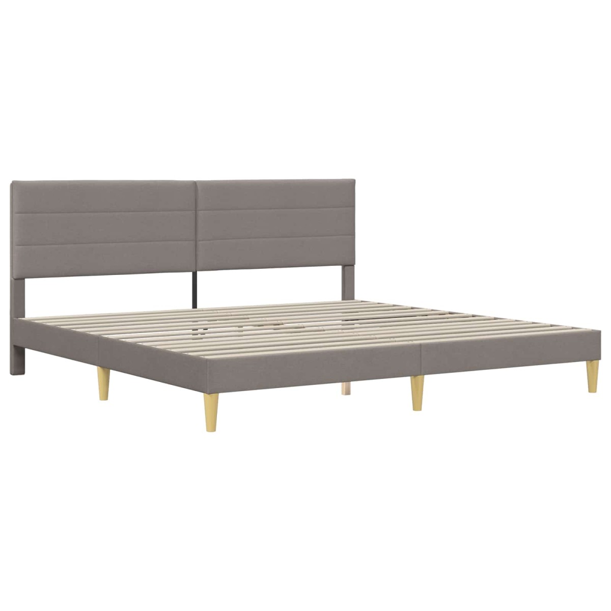 vidaXL Σκελετός Κρεβατιού 200 x 200 cm Taupe
