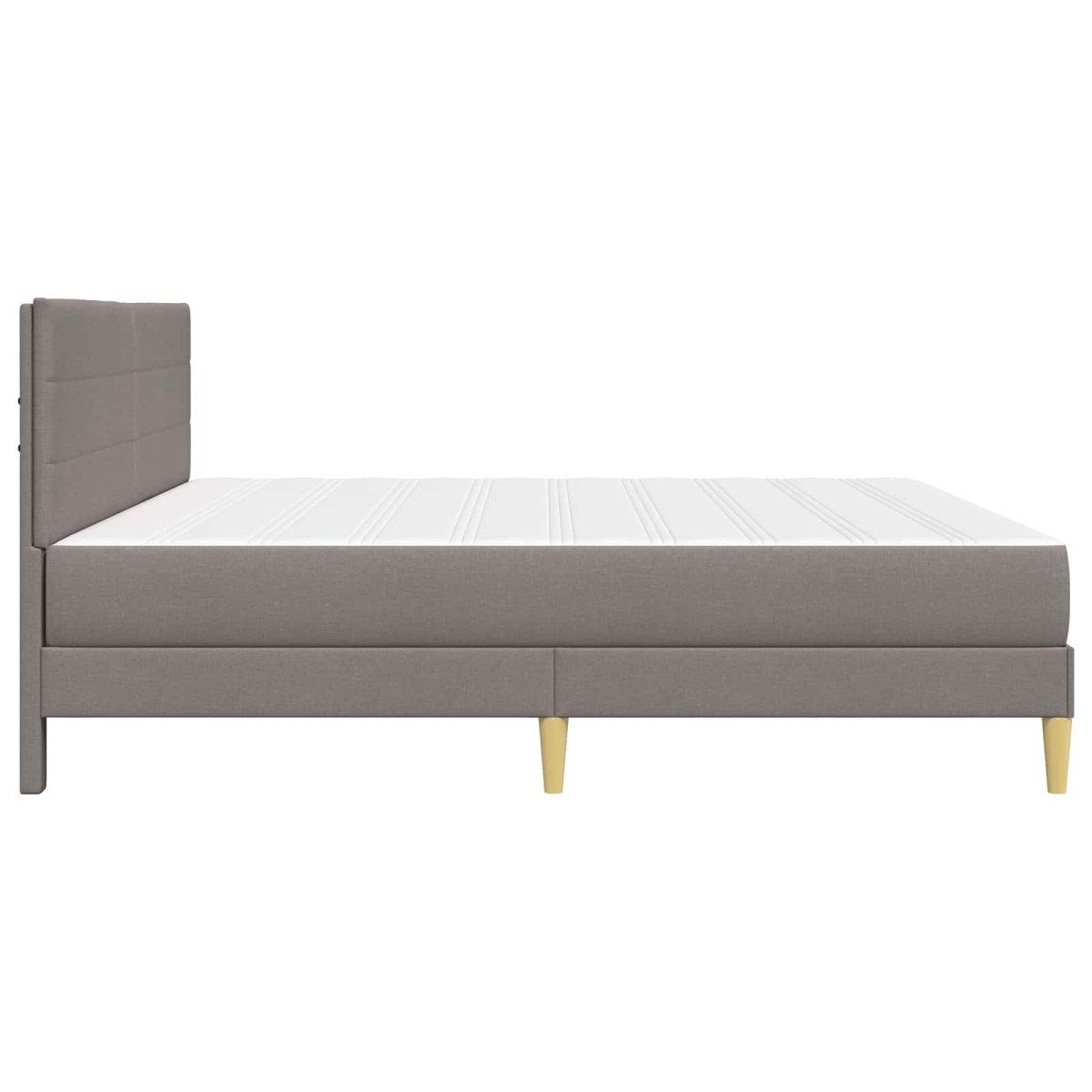 vidaXL Σκελετός Κρεβατιού 200 x 200 cm Taupe
