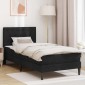 vidaXL Σκελετός κρεβατιού με στρώμα Μαύρο 100 x 200 cm Βελούδο