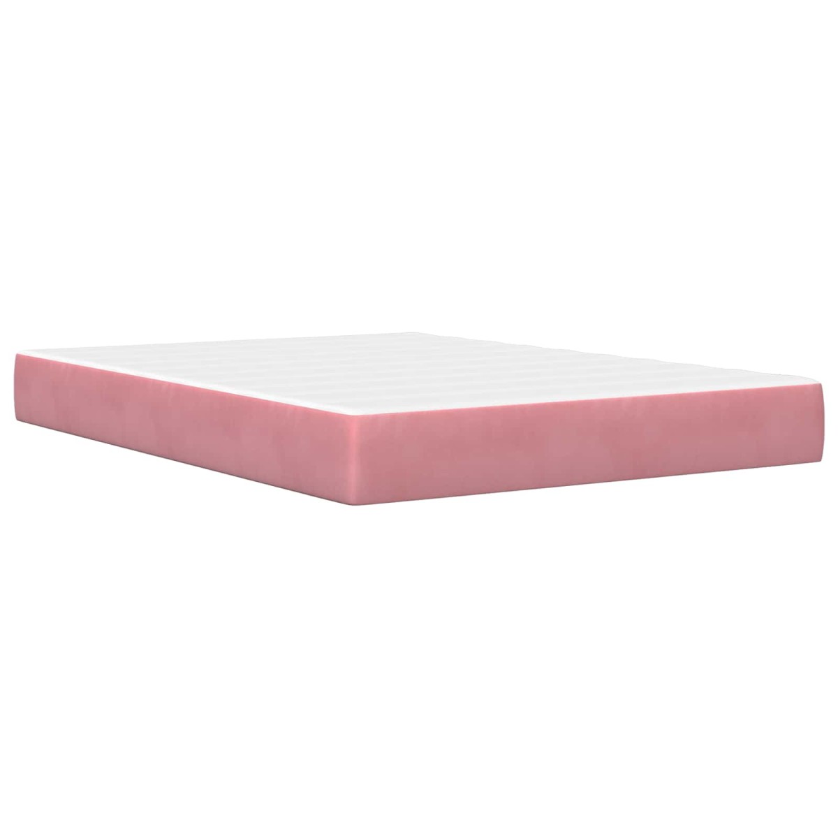 vidaXL Σκελετός κρεβατιού με στρώμα vidaXL Ροζ 120 x 190 cm Βελούδο