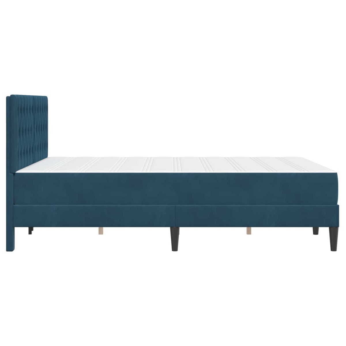 vidaXL Σκελετός κρεβατιού με στρώμα vidaXL Μπλε 120 x 190 cm Βελούδο