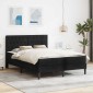 vidaXL Σκελετός κρεβατιού με στρώμα Μαύρο 120 x 200 cm Βελούδο
